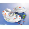 cute round porcelain tableware with polka dots dinnerware set